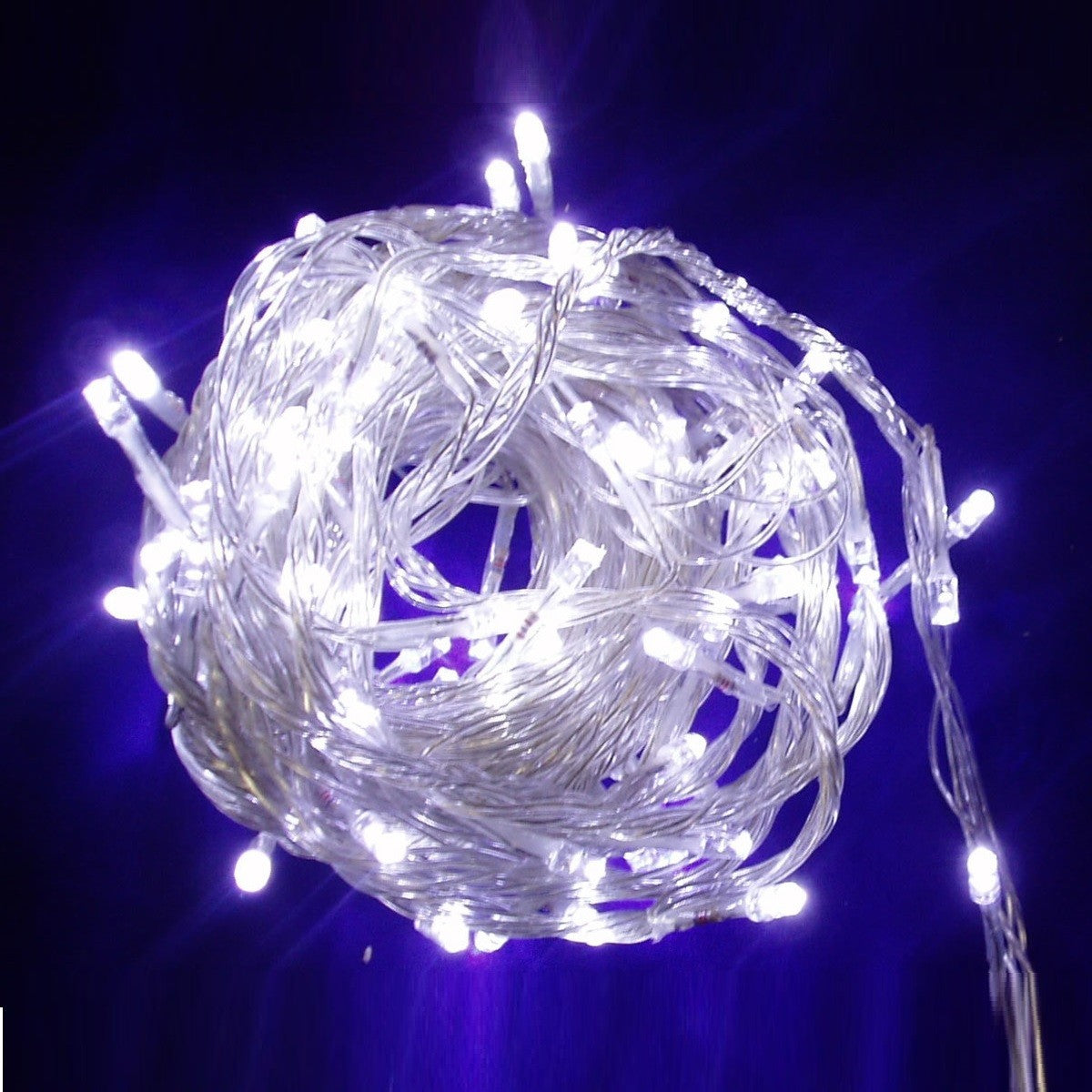 10 Pisca Pisca 100 LEDs 8 Funções Fio Transparente 10m