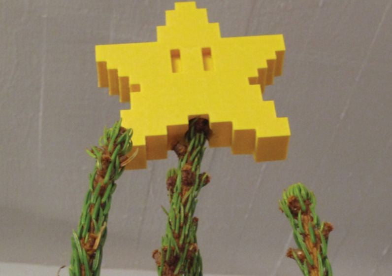 Estrela Da Árvore De Natal Do Mario Bros enfeite Decoração