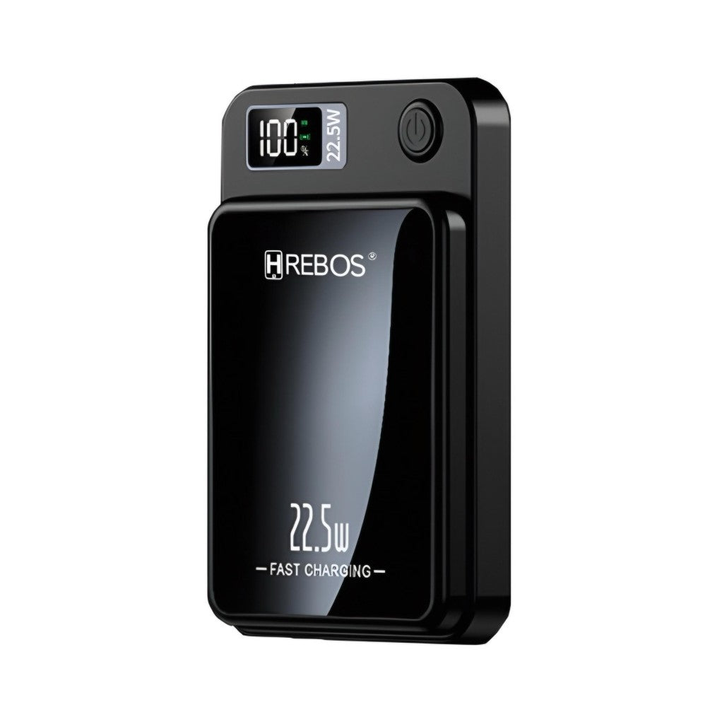 Carregador Portátil Power Bank Indução 10000mAh 22.5W Hrebos PB-933