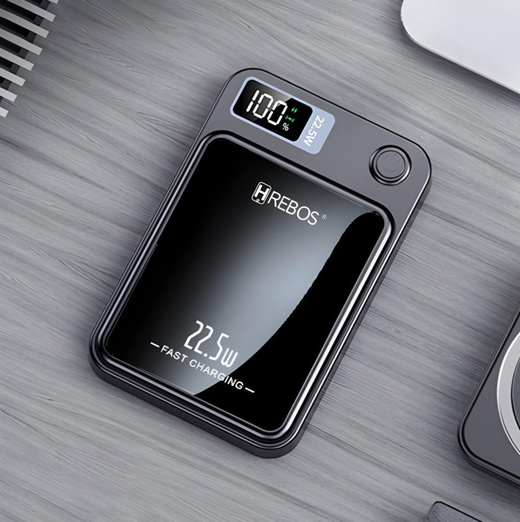 Carregador Portátil Power Bank Indução 10000mAh 22.5W Hrebos PB-933